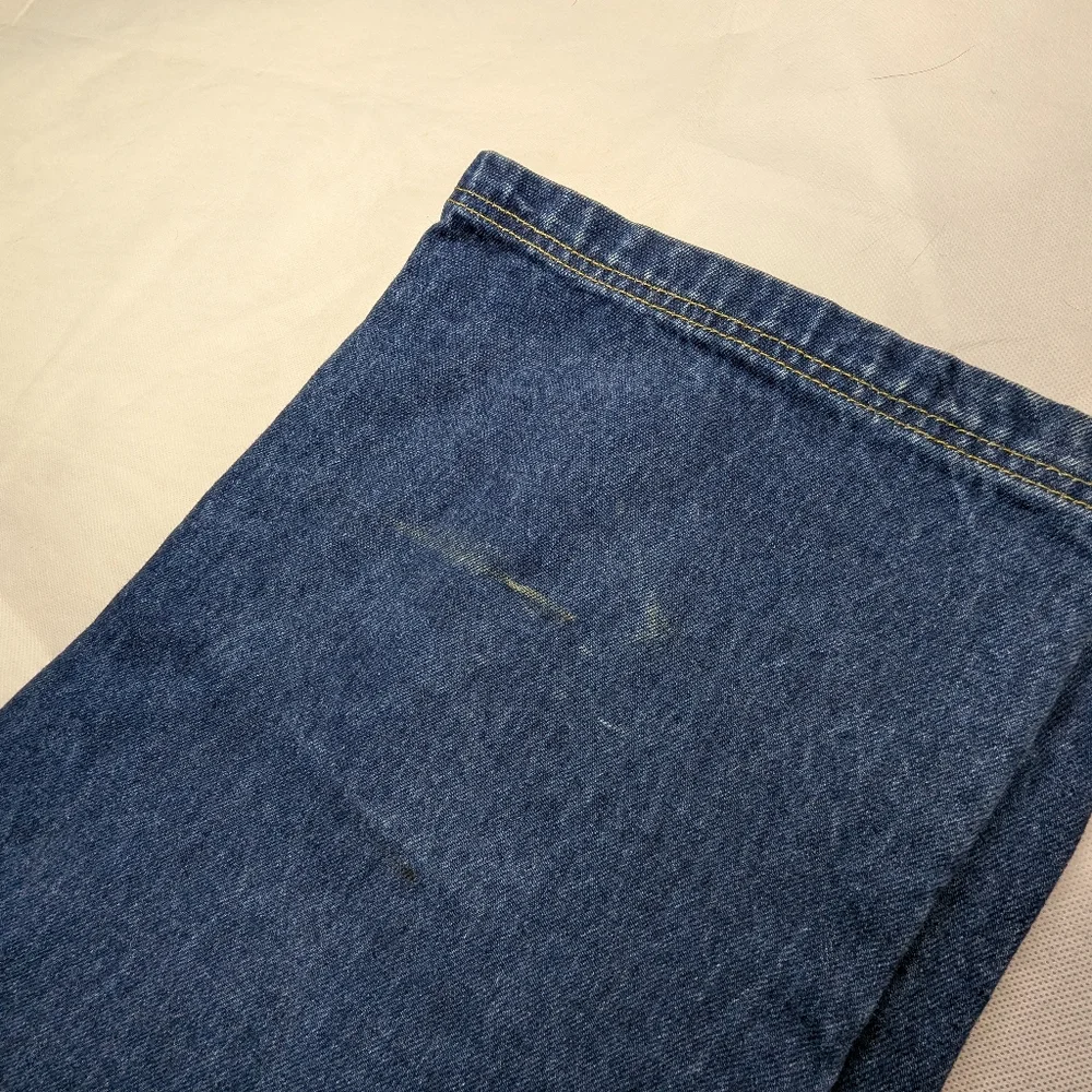 Y2K Unc Baggy Wide Leg NBA Patchwork Jeans - Picture 14 of 14